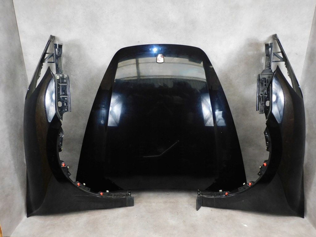 фото №8, Porsche cayenne 7p kompletny перед капот лампы бампер pas чёрный