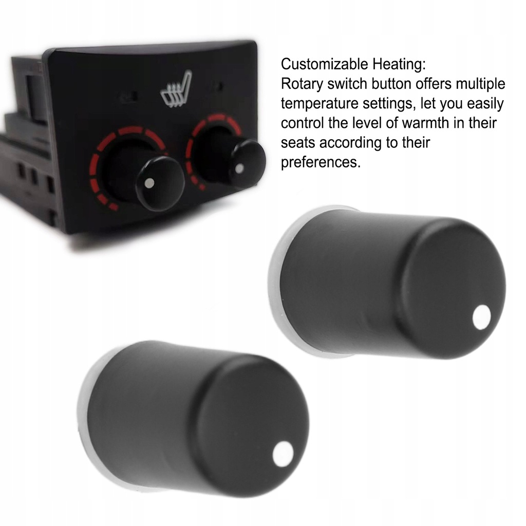фото №16, 2 szt. ручка переключателя отопления сиденье автомобильный, переключатель вентиляции отопления сиденье, поворотный k