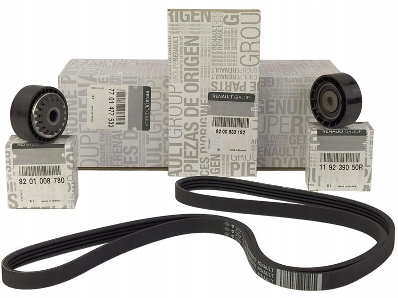 фото №2, Оригинальный номер renault натяжитель+ ремень dacia logan 1.2 16v