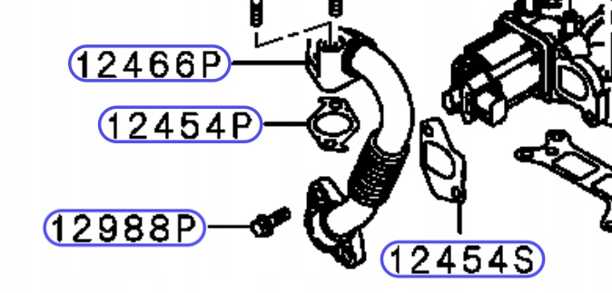 фото №5, Asx outlander 1.8 2.2 did трубка шланг коліно egr
