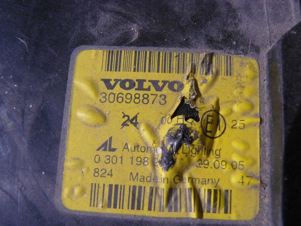 фото №14, Volvo v50 s40 ii 2004 лампа передняя левая оригинал