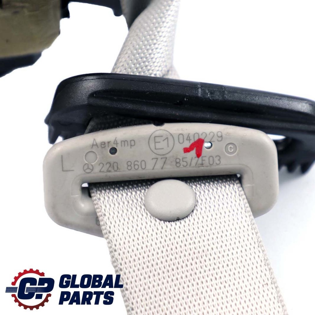 фото №10, Mercedes w220 pas безопасности левый задняя szary