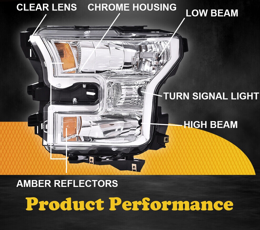 фото №6, Фары лампы перед хром ford f-150 15-17