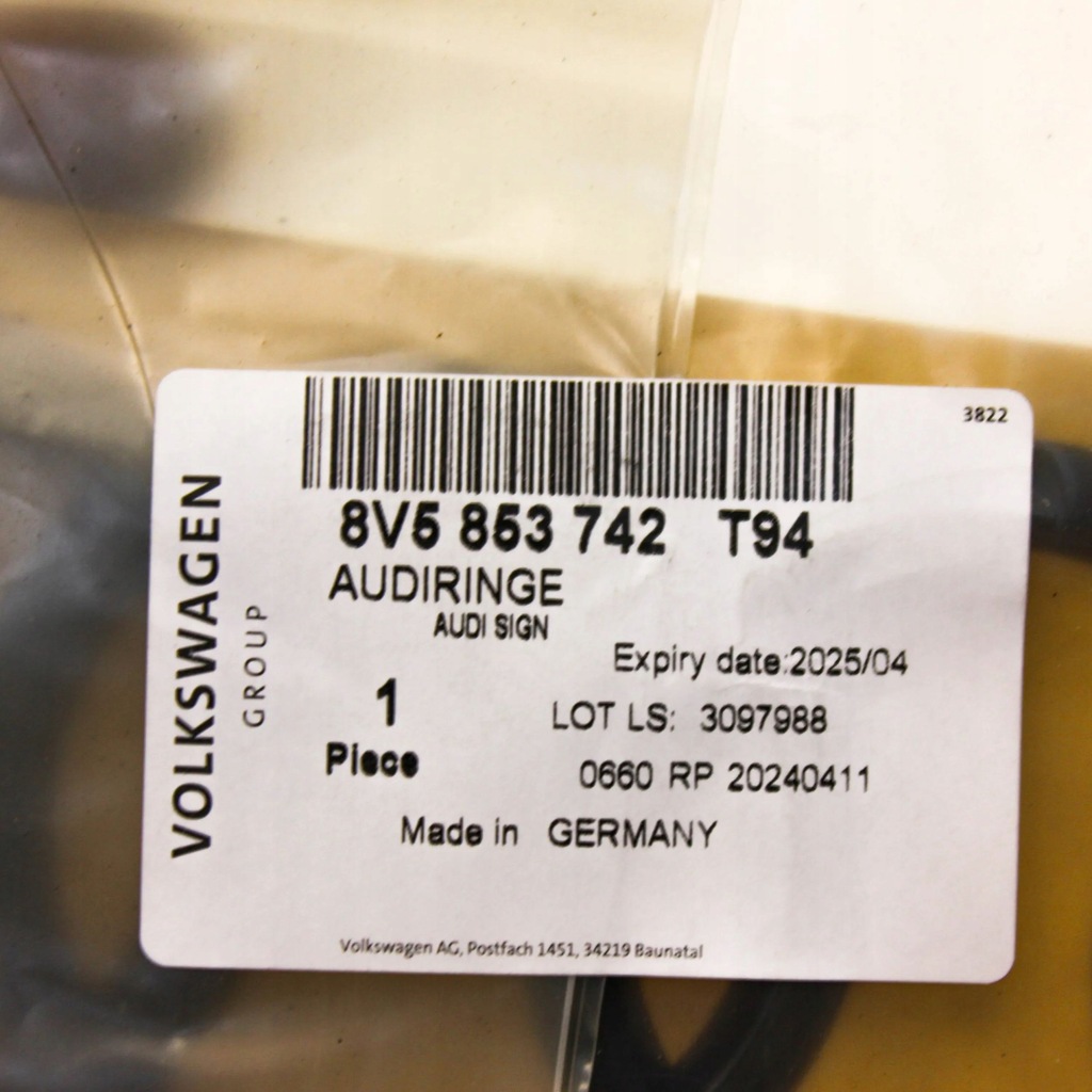 фото №5, Audi a3 s3 8v 2015 емблема / значок задній / літери modelu