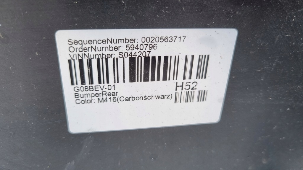 фото №9, Бампер bmw ix3 g08 20-21 bev electric задняя 6xpdc