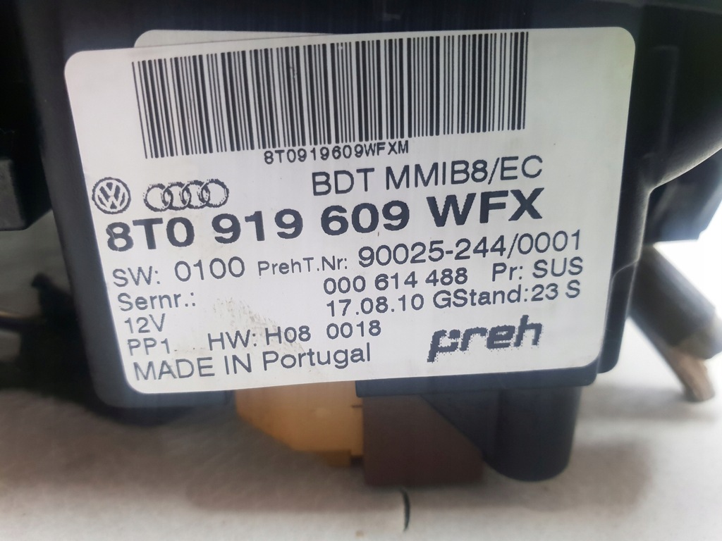 фото №11, Audi a4 b8 07-11 панель керування mmi ручка перемикання передач 8t0919609wfx