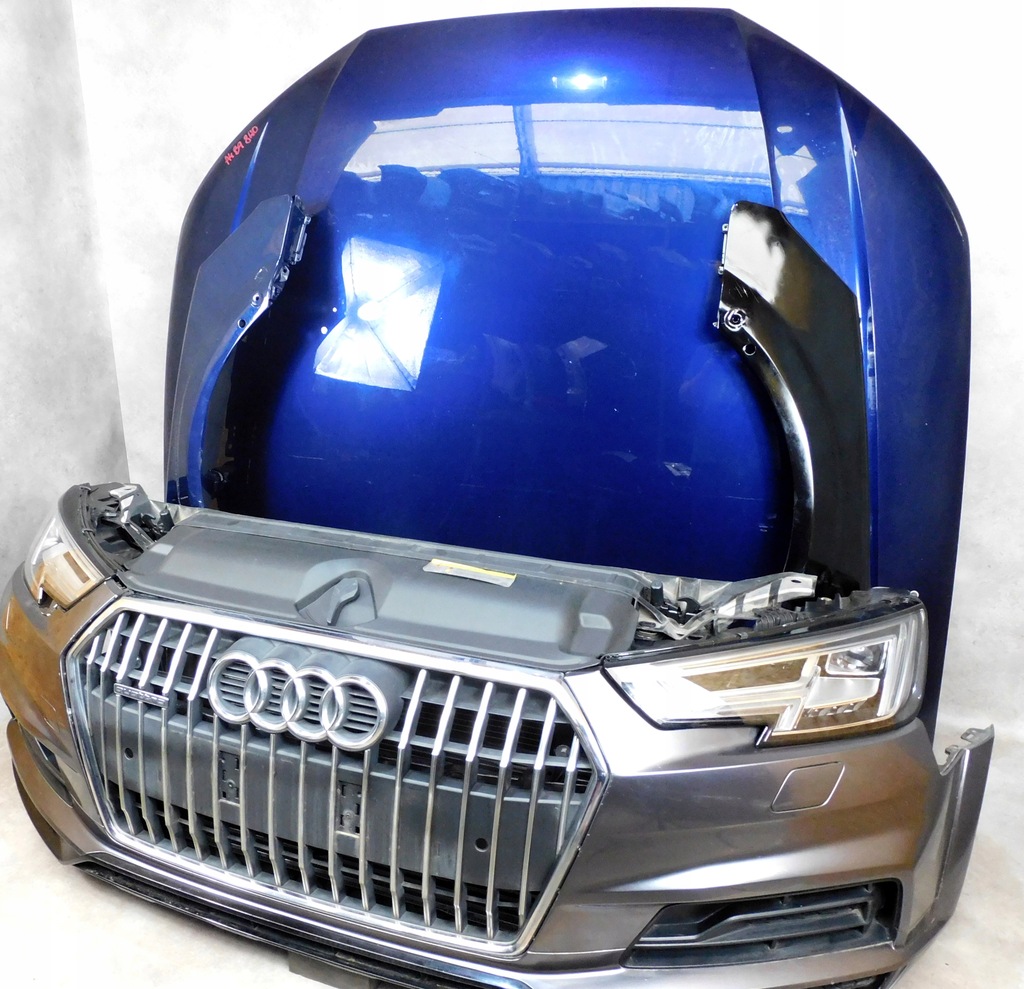 фото №6, Audi a4 b9 8w allroad перед бампер лампи капот крила pas full led
