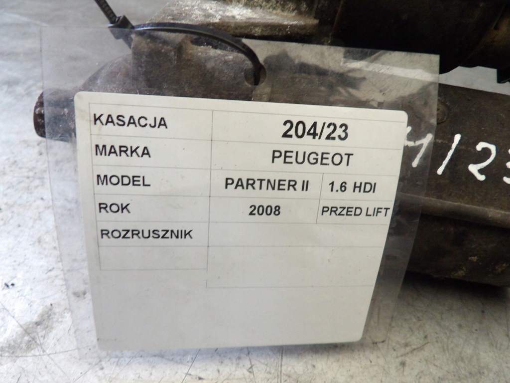 фото №5, Peugeot partner ii стартер 1,6hdi 9662854180 ts22e26