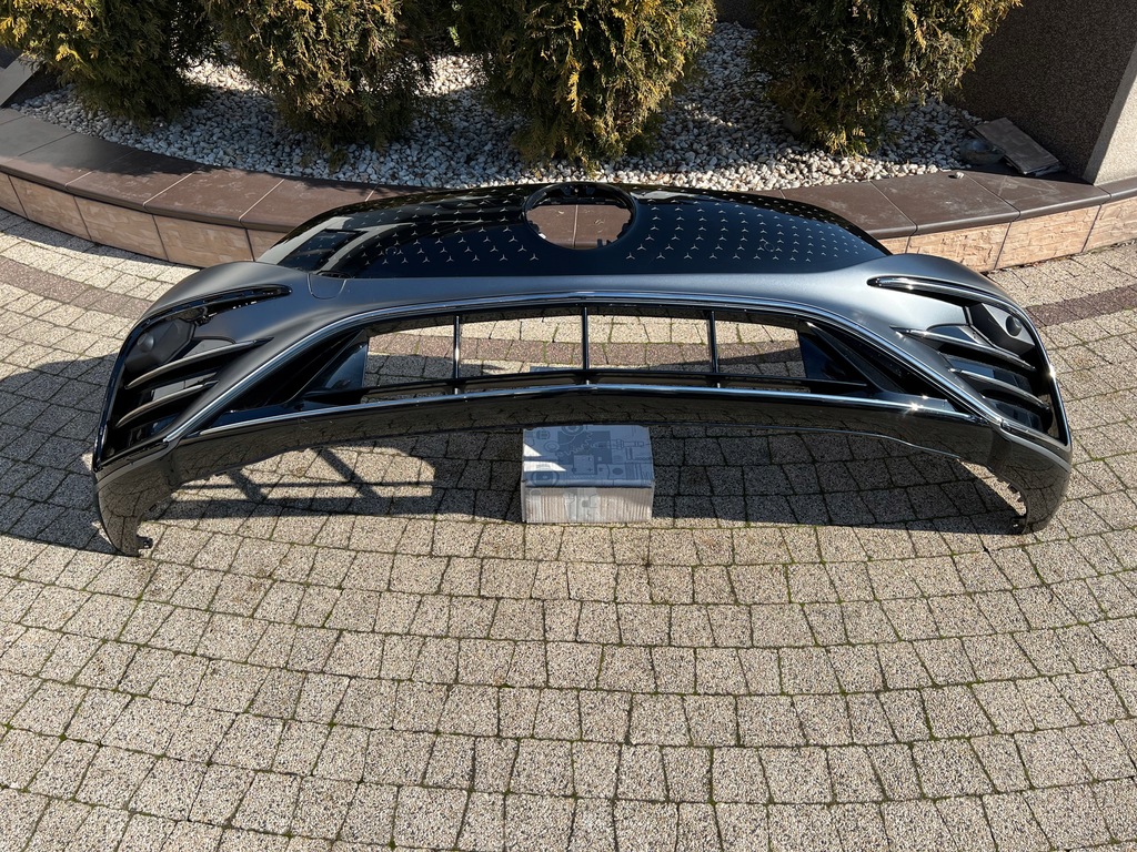 фото №13, Mercedes eqs 297 amg бампер перед решётка радиатора хром pdc