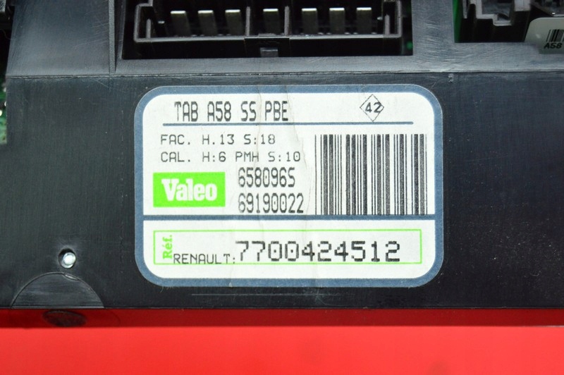 фото №8, Панель управление обдув кондиционер 7700424512 renault safrane lift 96-00