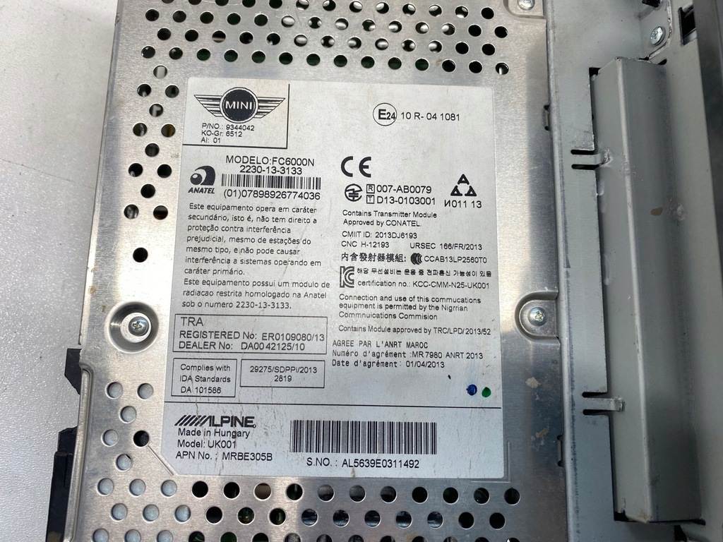 фото №4, Оригінальні радіо mini cooper f55 f54 f56 f60