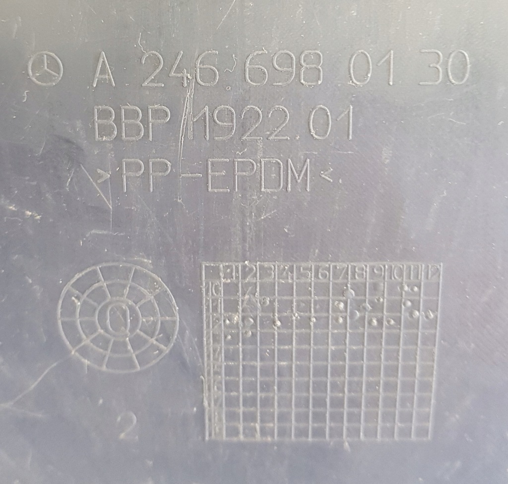 фото №3, Mercedes b-klasa w246 заглушка підкрилок ліва перед