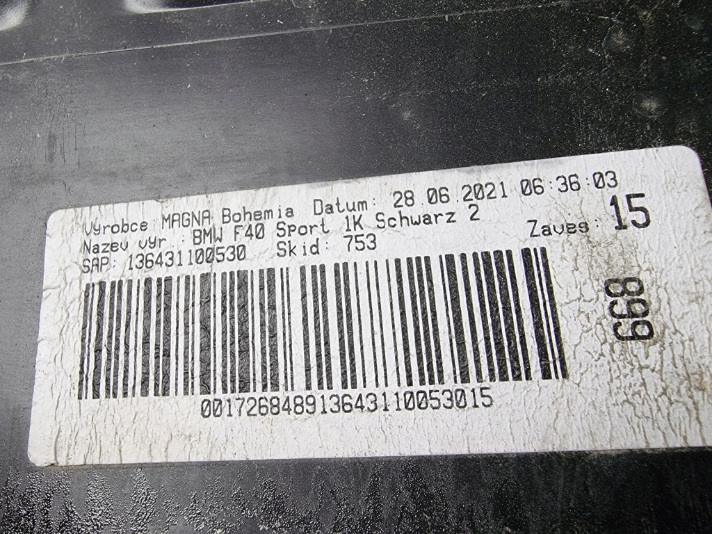 фото №8, Bmw 1 f40 m набор накладка диффузор бампер задняя