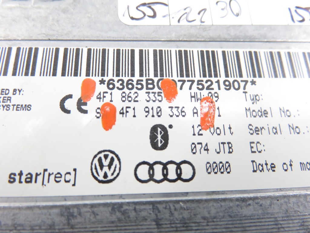 Модуль bluetooth audi q7 4l 4f1862335 4f1910336a Недорого
