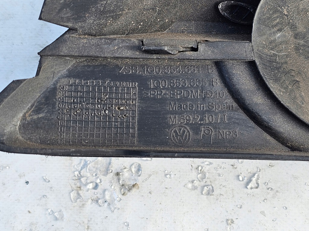 фото №13, Решітка ґрати бампера ліва права перед vw volkswagen eos 1q0 2006-2010