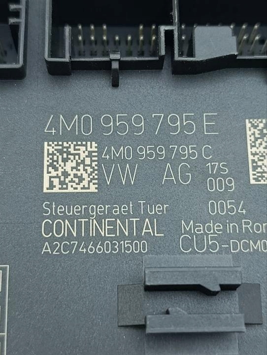 фото №9, Блок управления дверь bentley bentayga 2017 4m0959795e