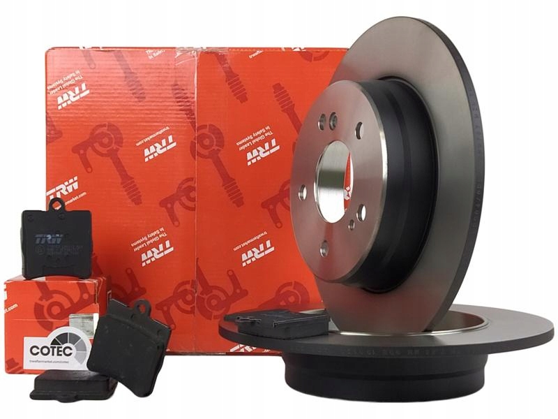 фото №2, Trw тормозные диски + тормозные колодки задняя mercedes c w203 slk r171