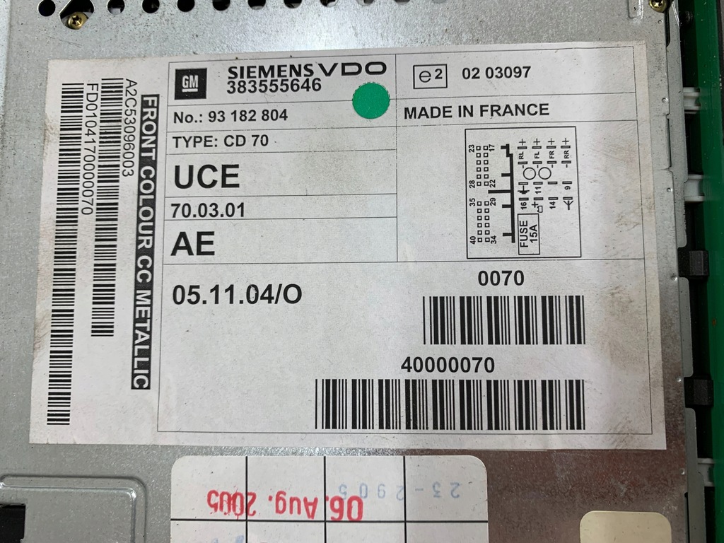 фото №9, Радио cd opel vectra c 383555646
