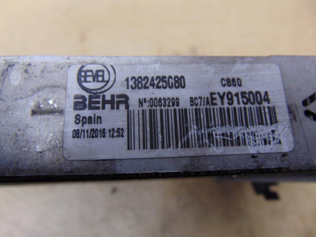 Радиатор воды fiat ducato iii lift 2.3 jtd multijet 2 1382425080 Киев