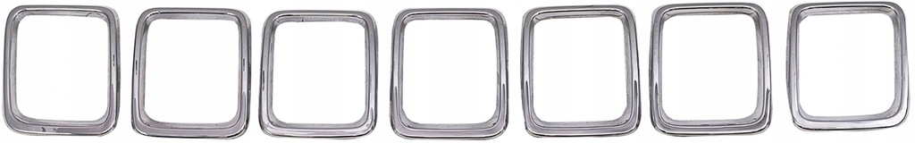 фото №1, Хром решітка бампера перед jeep compass 2017-