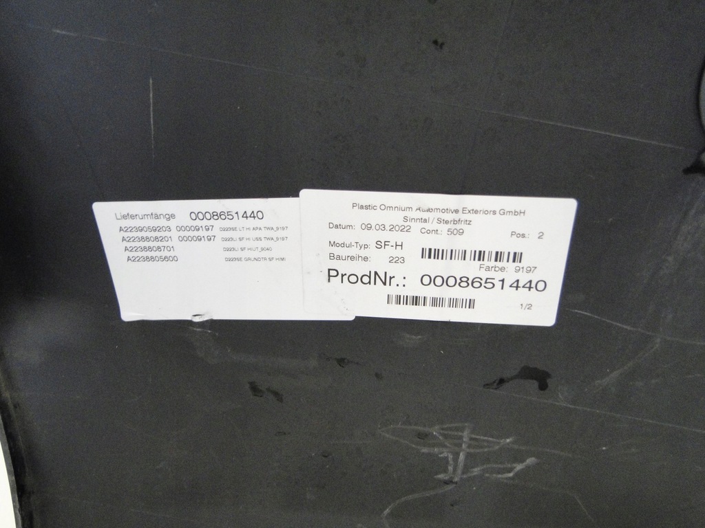 фото №7, Mercedes s klasa 223 w223 бампер задній pts