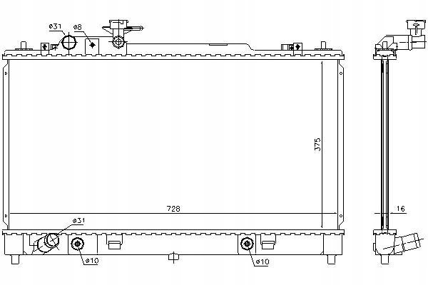 фото №1, Nissens радиатор wody mazda 6 2.0 gg