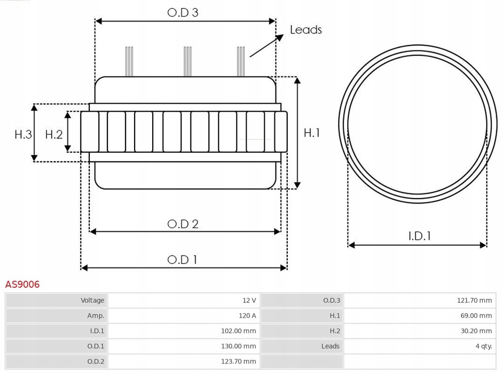 фото №7, Stator, генератор as-pl as9006