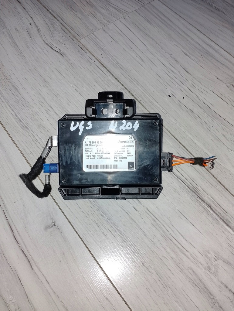 фото №1, Модуль блок управления ugs mercedes w204 a1729001906
