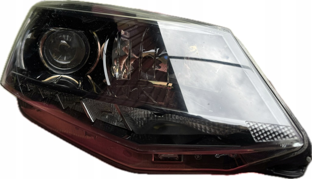 фото №1, Фара prawalampa правая skoda fabia iii 3 линза + led 6v1941016b
