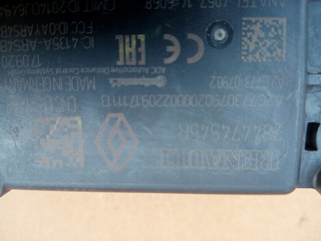 фото №2, Renault espace v, captur, talisman радар датчик