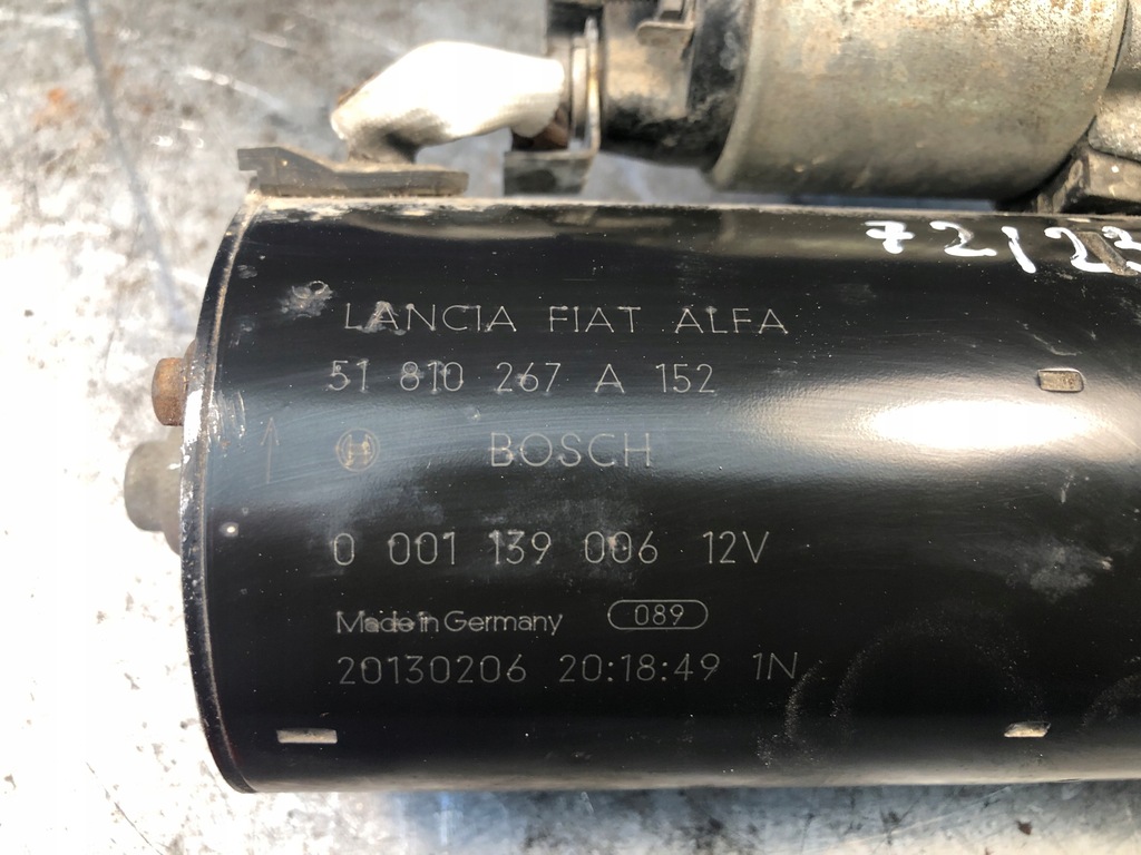 фото №11, Стартер alfa romeo giulietta 2,0 jtd 51810267a152 0001139006
