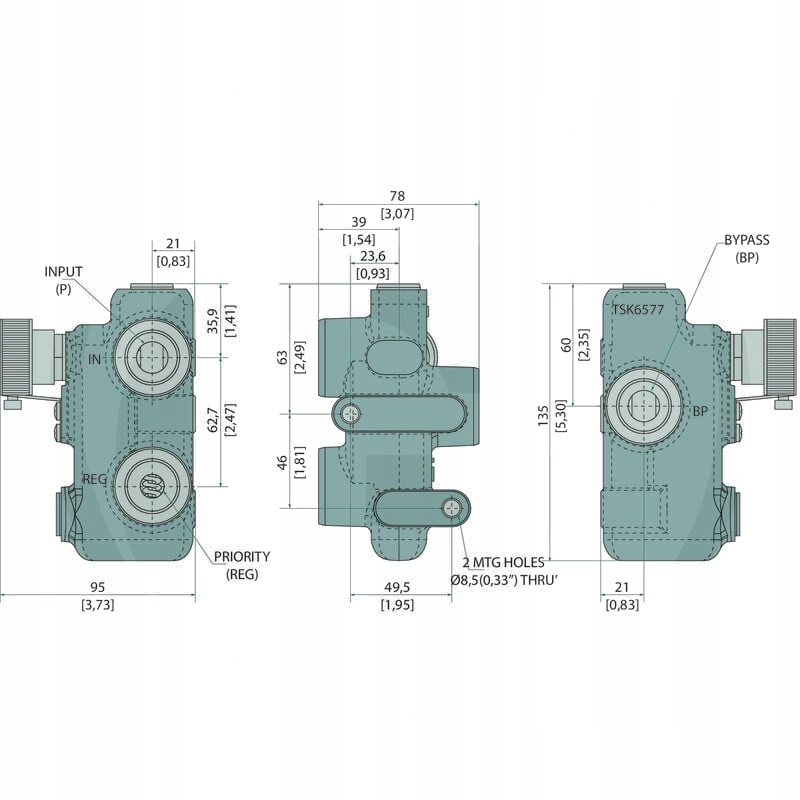 Купити Webtec 3-wege stromregelventil vfd120rd160j 3/4