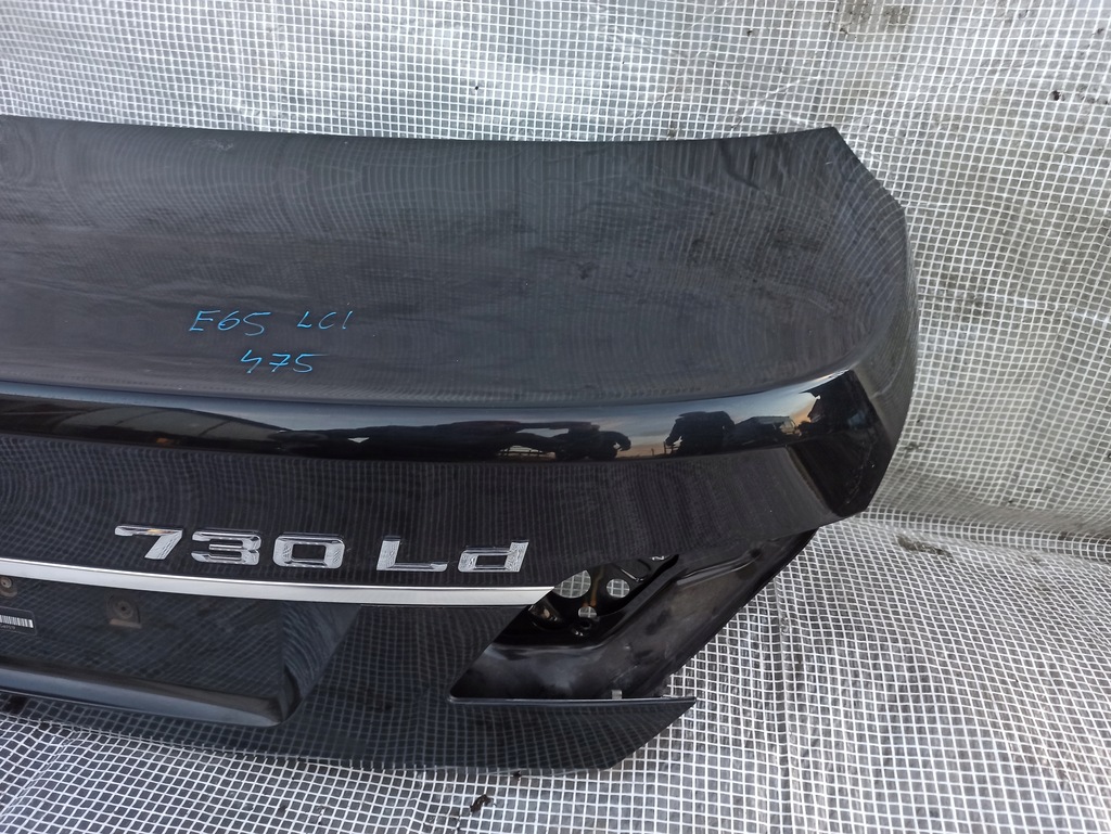 фото №7, Bmw 7 e65 e66 кришка багажника задня задня czarna 475 blacksaphire