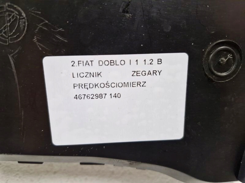 фото №9, Fiat doblo i 1.2 b счетчик приборы спидометр 46762987