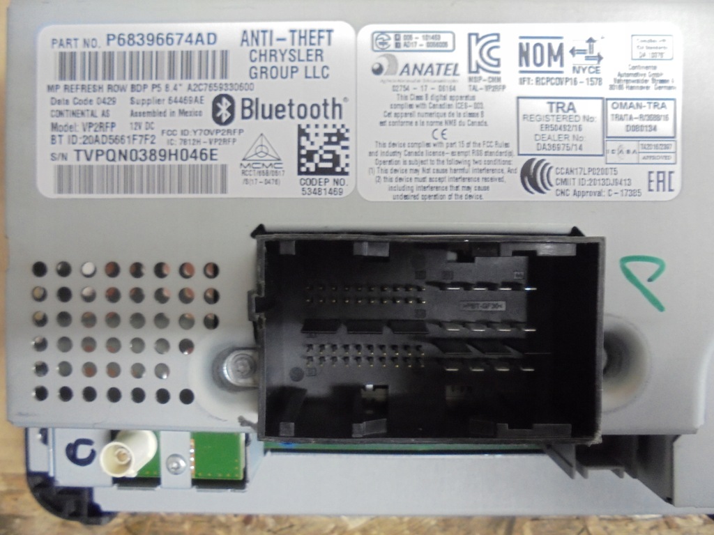 фото №2, Радио jeep compass/ renegade 68396674ad