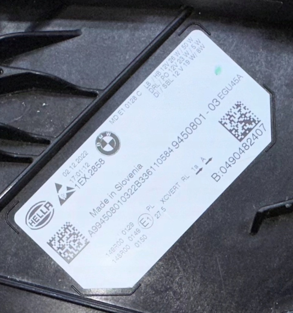 фото №14, Bmw 3 g20 g21 g28 lci лампа перед левая правая bmw led niebieskie полный