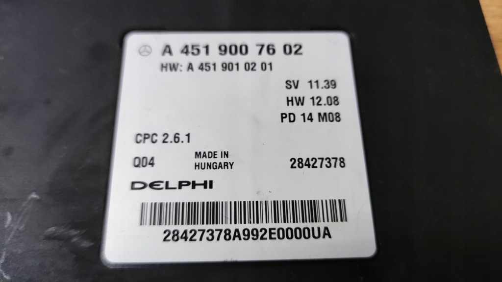 Smart fortwo 451 модуль блок керування delphi 4519007602 Доставка