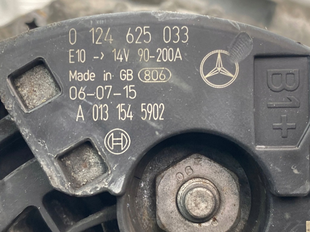 Mercedes c220 cdi w203 генератор a0131545902 om646 Недорого