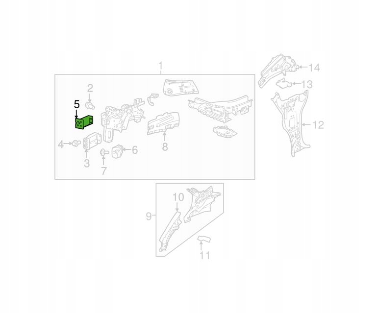 Отбойник do chevrolet bolt ev 2017-2023 42551577 левая Киев