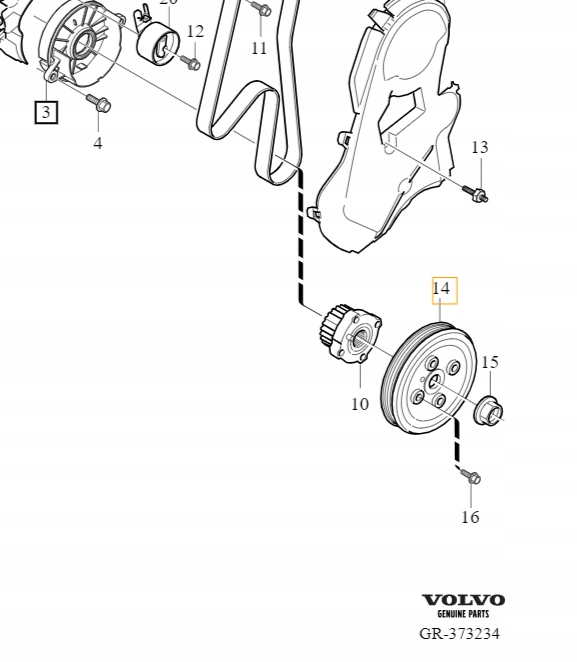 фото №10, Volvo s60 ii s80 ii 2.0 d3 шків колінчастого вала
