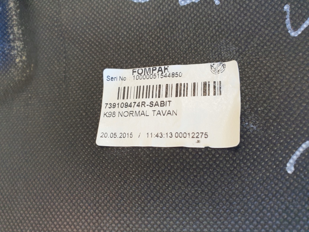 фото №3, Потолок renault clio 4 iv 2013- kombi 739109474r