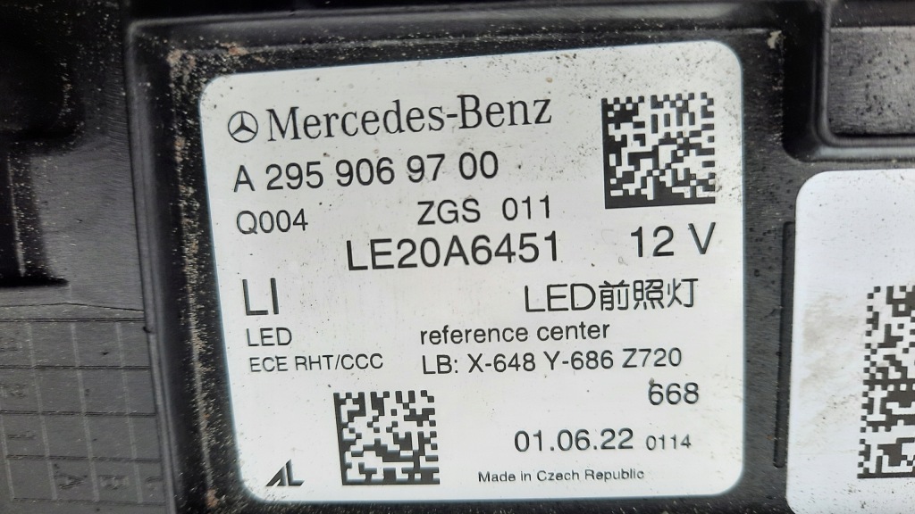 фото №7, Mercedes eqe w295 full led лампа передня