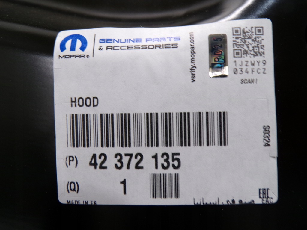 фото №14, Opel mokka капот перед передня оригінал nowa 42372135