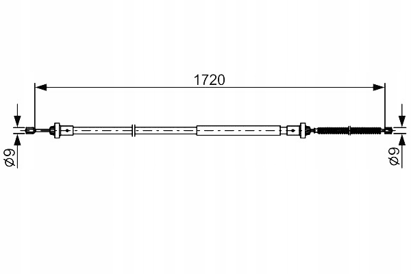 фото №1, Bosch 1 987 482 831 cięgło, тормоз стояночный