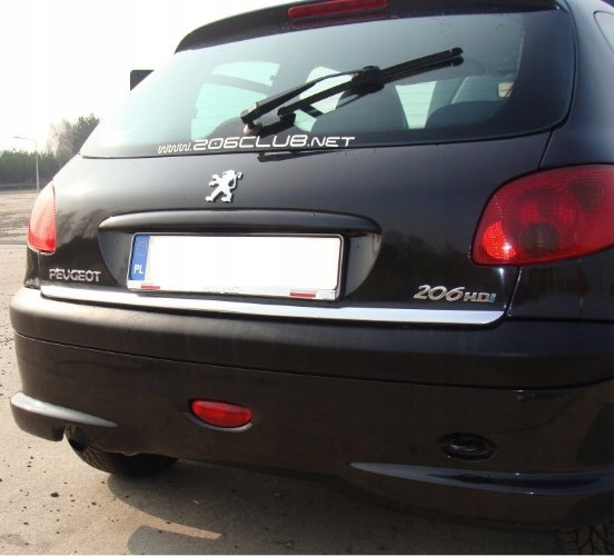 фото №11, Peugeot 206 хетчбек hb - молдинг хром na кришка хромована кришка багажника задня