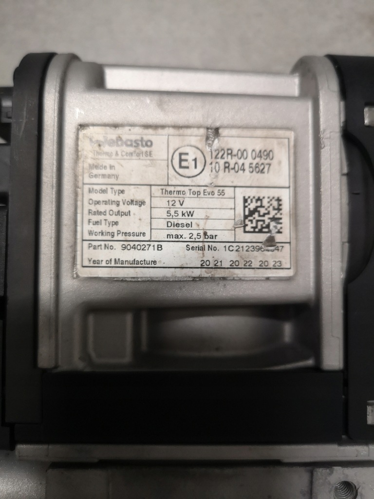 фото №4, Webasto top evo 55 mercedes sprinter 907 910 8201