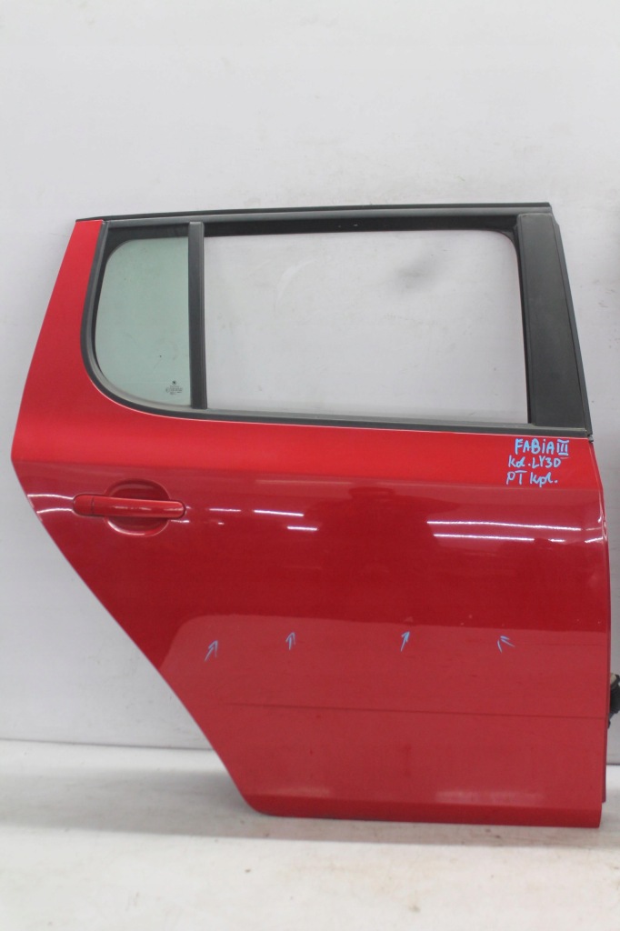 фото №1, Двері правий задня hb skoda fabia ii hb lf3k 06-14