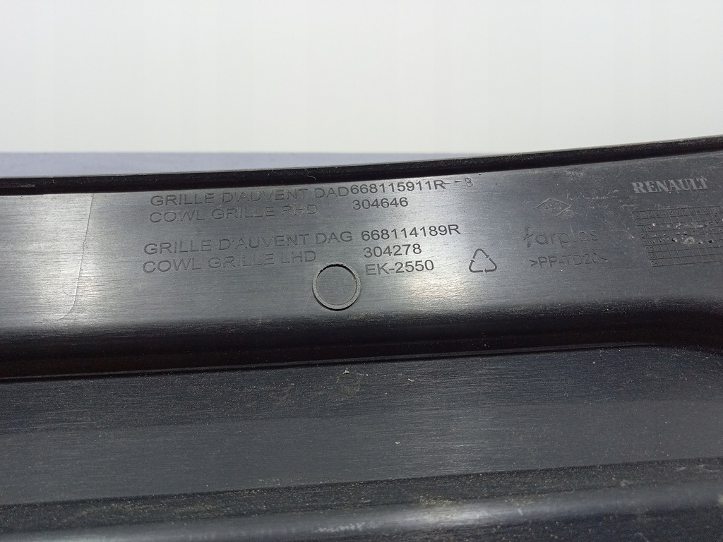 фото №6, Renault clio v 19- жабо верхний eu 668114189r