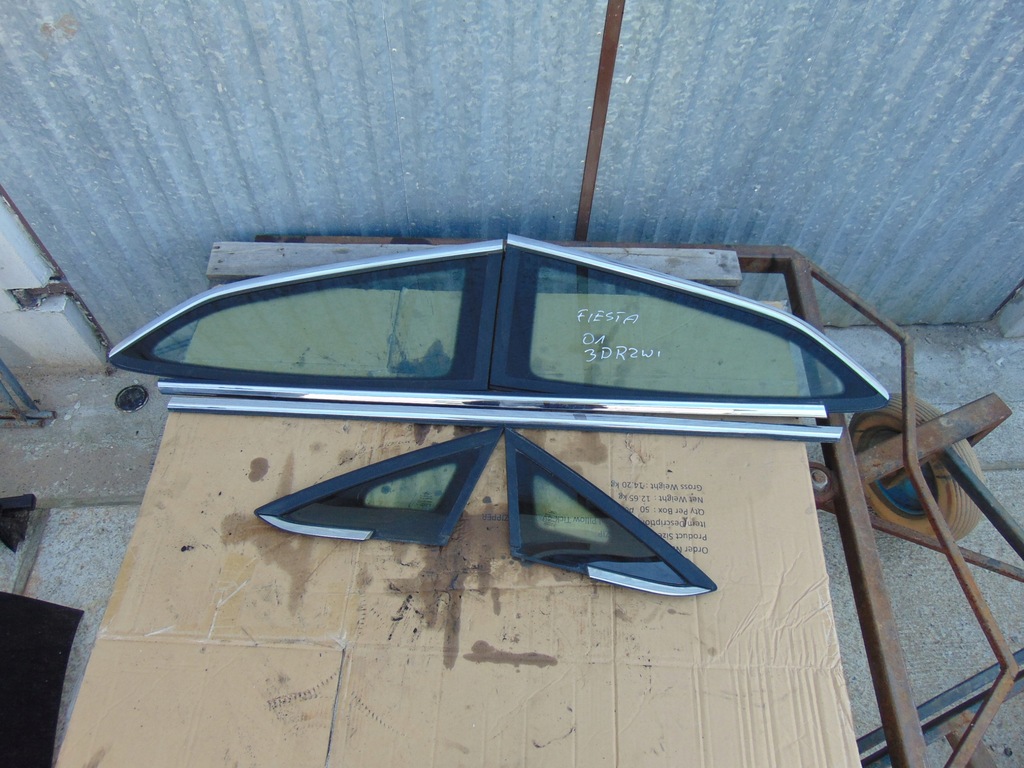 фото №1, Накладки ущільнювачі скло хром ford fiesta mk7