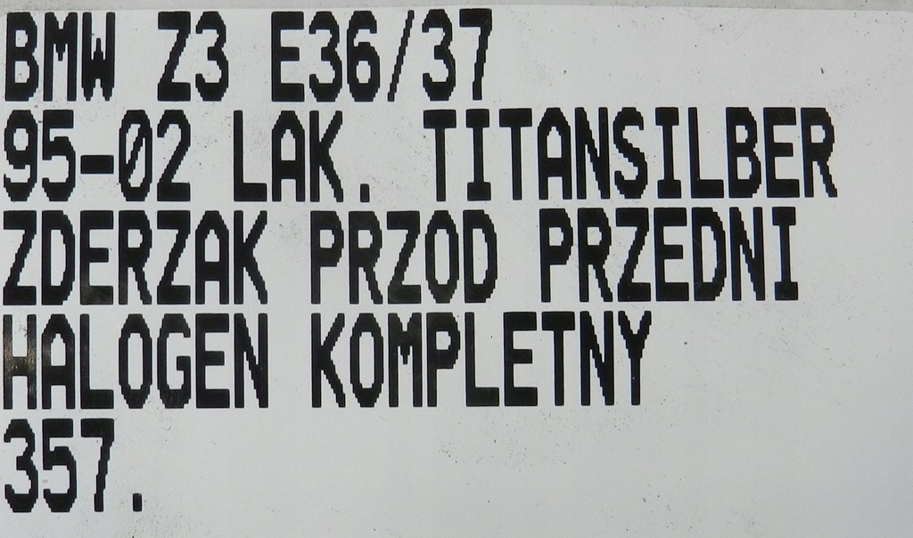 фото №12, Bmw z3 e36/7 95-02 бампер перед передній протитуманна фара kompletny titansilber